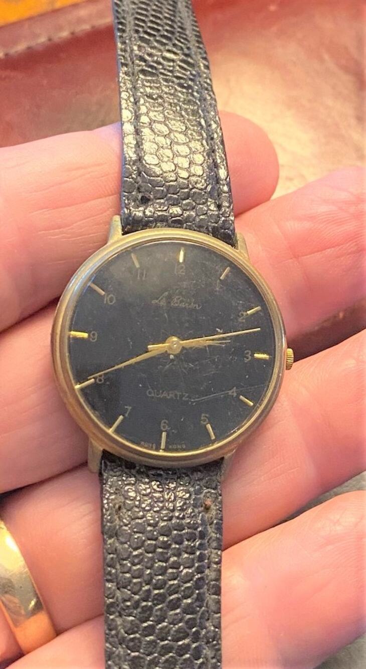 VTG Men's 32mm Le Baron Watch, Black Face and Band